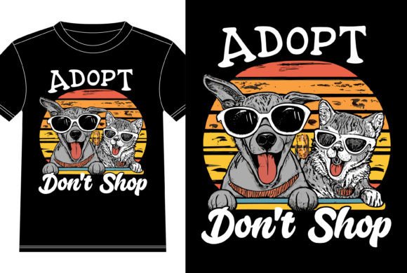 Adopt Don't Shop Graphics for T-Shirt Designs