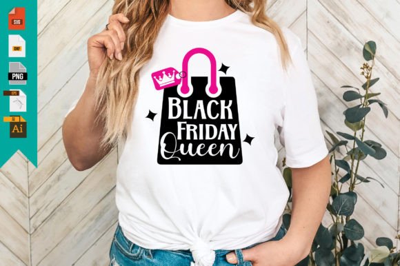 Black Friday Queen Graphics for T-Shirt Designs