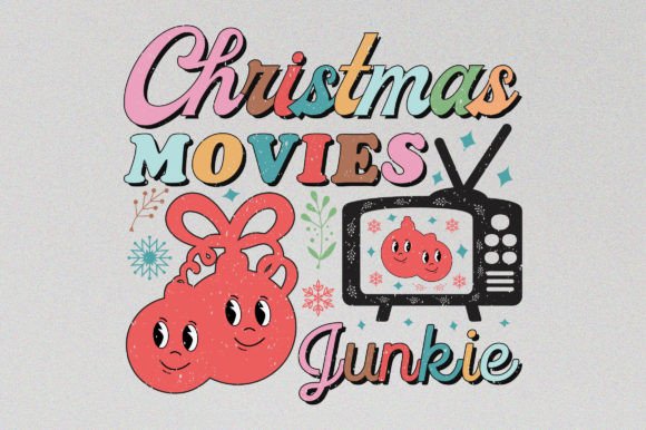 Christmas Movies SVG Sublimation Junkie: Retro Graphics & Tees