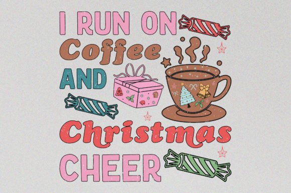 Coffee Retro Christmas: SVG Graphics for T-Shirt Designs