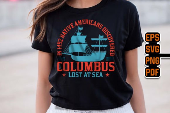 Columbus Lost at Sea Graphics for T-Shirt Designs