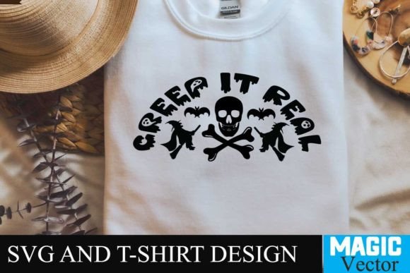 Creep It Real SVG Cut File: Graphics & T-Shirt Designs