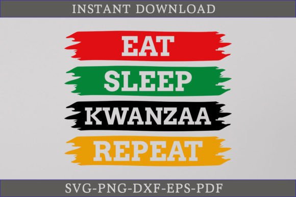 Eat Sleep Kwanzaa Repeat SVG Shirt Graphics Review