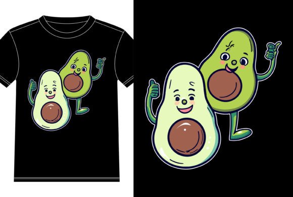 Funny Avocado Tshirt Design: Playful Graphics for T-Shirt Designs
