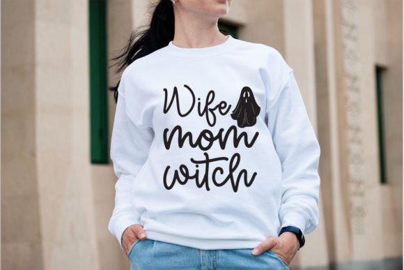 Wife Mom Witch Graphics for T-Shirt Designs Review